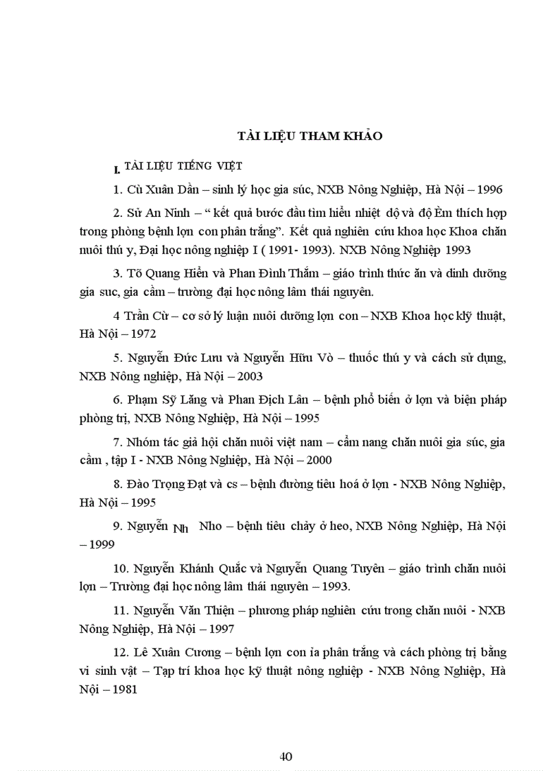 image for page Điều tra tình hình nhiễm bệnh lợn con phân trắng tại một số xã ở huyện Tam Dương tỉnh Vĩnh Phúc và một số phác đồ điều trị