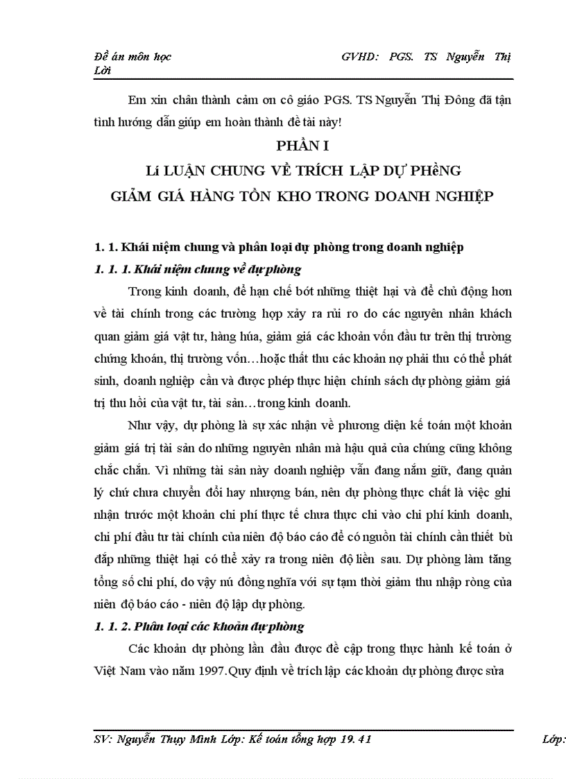 image for page Bàn về kế toán dự phòng giảm giá hàng tồn kho trong doanh nghiệp