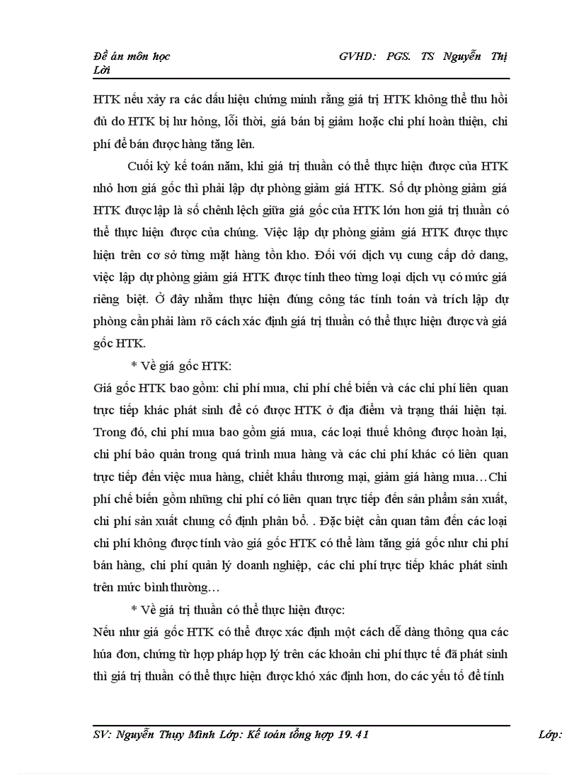 image for page Bàn về kế toán dự phòng giảm giá hàng tồn kho trong doanh nghiệp