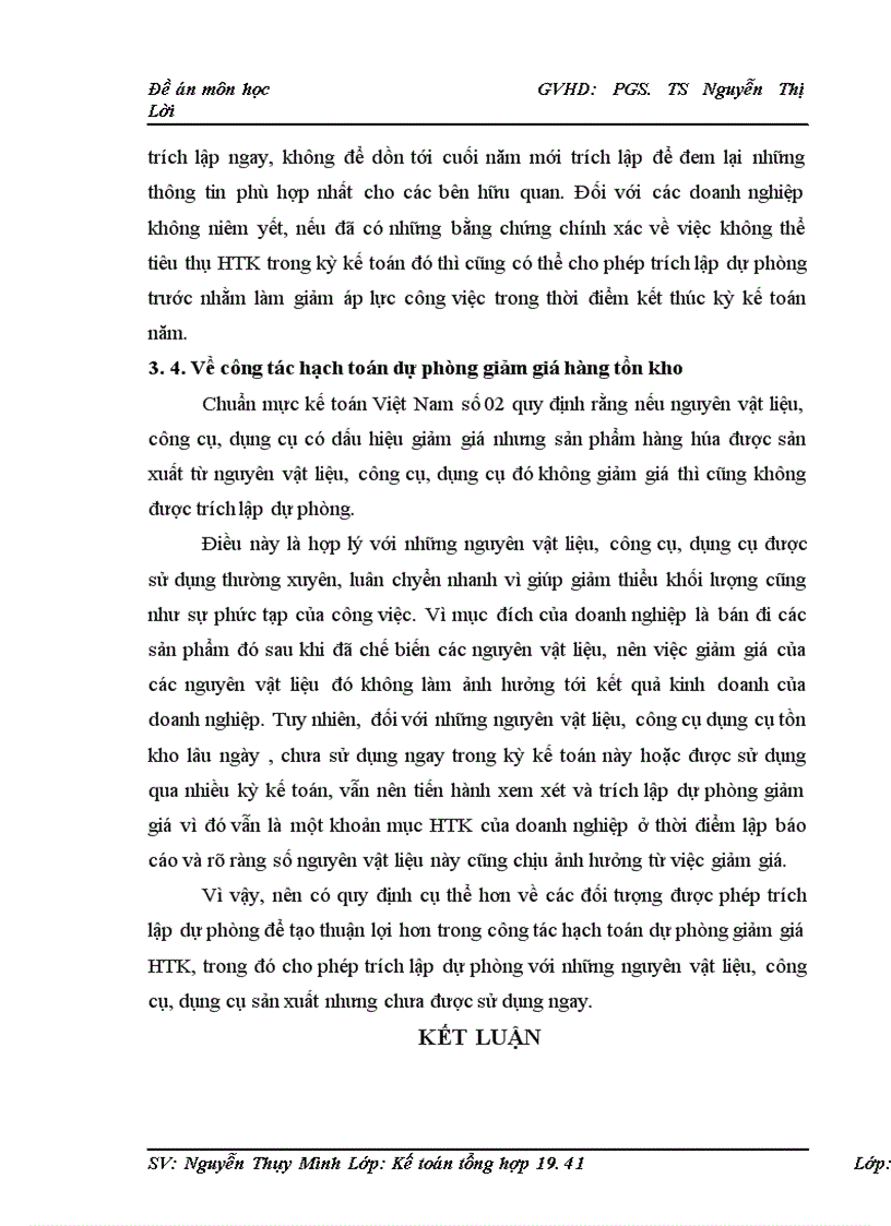 image for page Bàn về kế toán dự phòng giảm giá hàng tồn kho trong doanh nghiệp