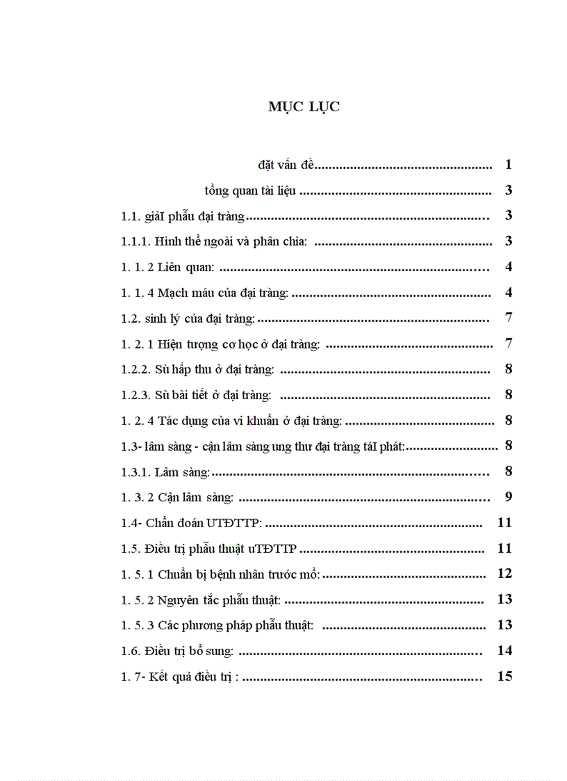 image for page Nghiên cứu kết quả điều trị phẫu thuật ung thư đại tràng tái phát sau mổ tại bệnh viện Việt Đức 1