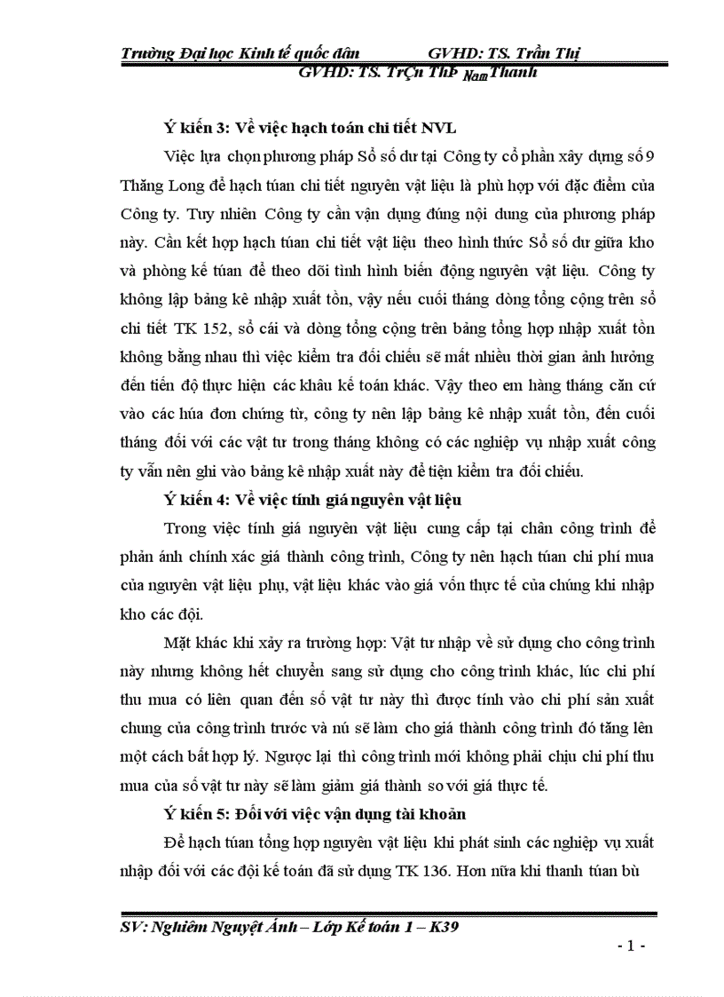 image for page Kế toán nguyên vật liệu ở Công ty Cổ Phần Xây dựng số 9 Thăng Long