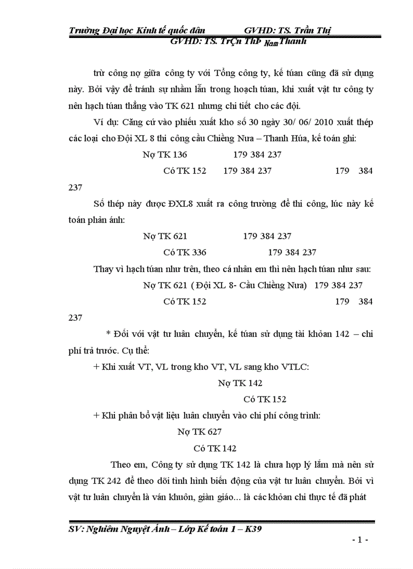 image for page Kế toán nguyên vật liệu ở Công ty Cổ Phần Xây dựng số 9 Thăng Long