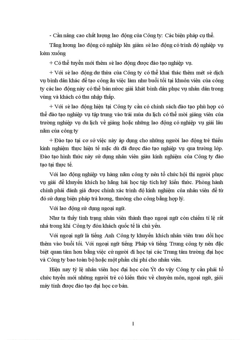 image for page Điều kiện sẵn sàng đón tiếp khách du lịch quốc tế tại Công ty Du lịch Hạ Long Thực trạng và khuyến nghị của Công ty Du lịch Hạ Long