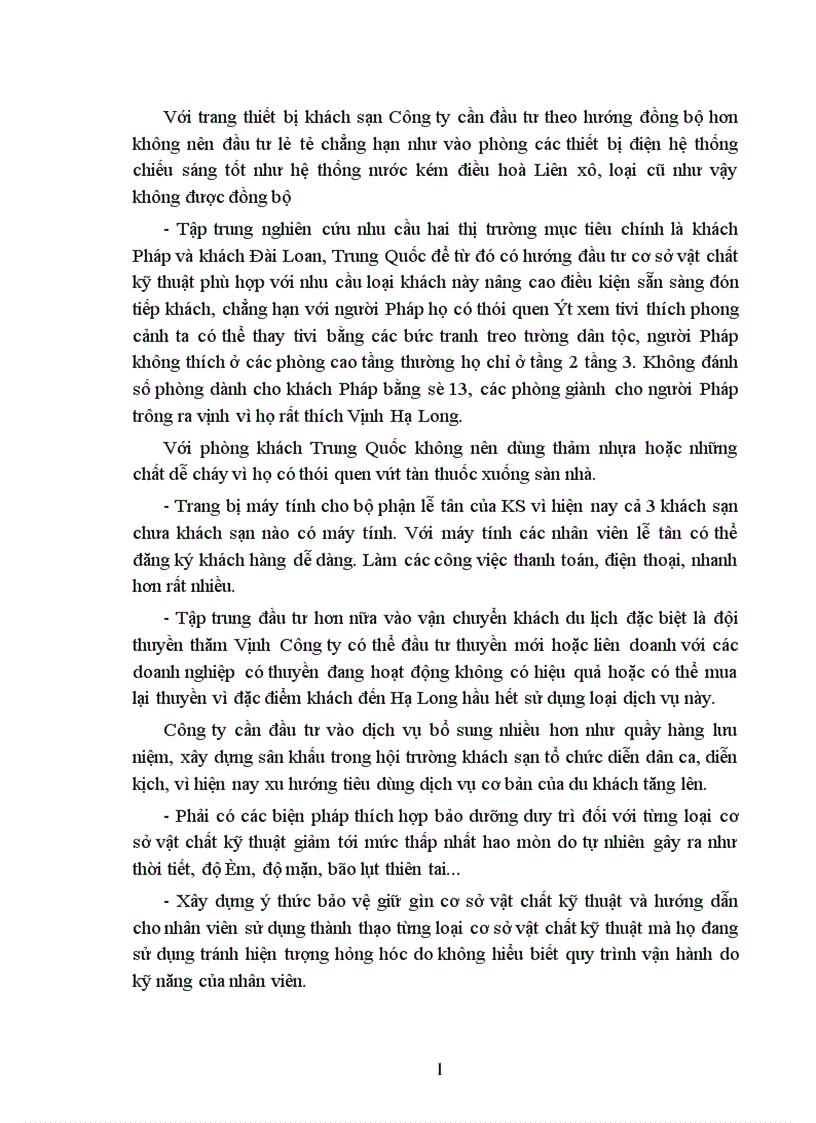 image for page Điều kiện sẵn sàng đón tiếp khách du lịch quốc tế tại Công ty Du lịch Hạ Long Thực trạng và khuyến nghị của Công ty Du lịch Hạ Long
