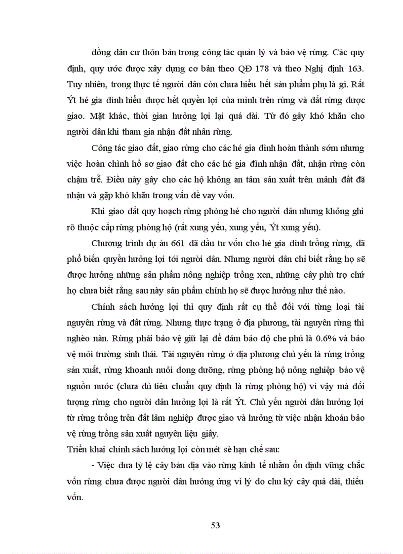 image for page Đánh giá thực trạng triển khai chính sách hưởng lợi theo Quyết định 178 2001 QĐ TTg về quyền hưởng lợi nghĩa vụ của hộ gia đình cá nhân được giao được thuê nhận khoán rừng và đất lâm nghiệp tại huyện Đoan Hùng Phú Thọ