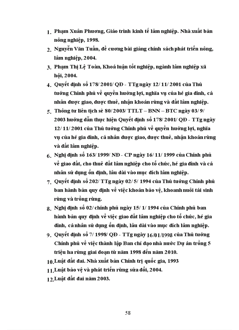 image for page Đánh giá thực trạng triển khai chính sách hưởng lợi theo Quyết định 178 2001 QĐ TTg về quyền hưởng lợi nghĩa vụ của hộ gia đình cá nhân được giao được thuê nhận khoán rừng và đất lâm nghiệp tại huyện Đoan Hùng Phú Thọ
