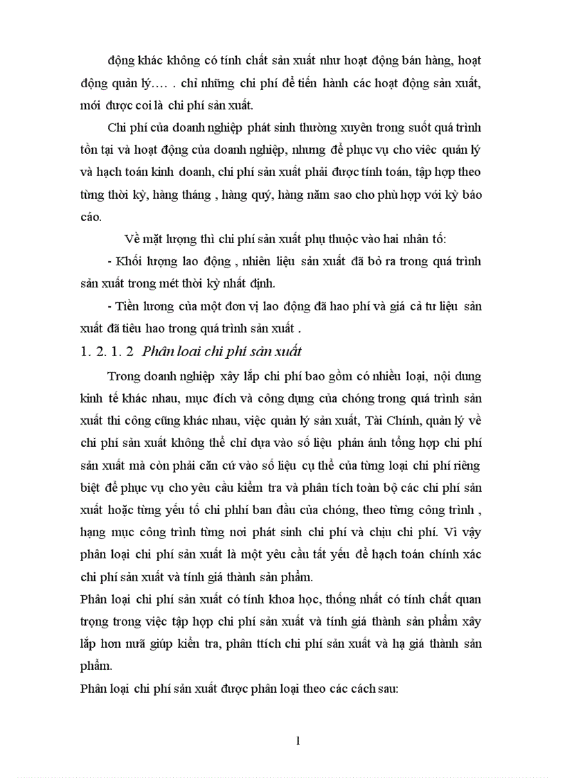 image for page Tổ Chức công tác kế toán chi phí sản xuất và tính giá thành sản phẩm xây lắp ở Xí Nghiệp Sông Đà 11 3 Công Ty Cổ Phần Sông Đà 11 1