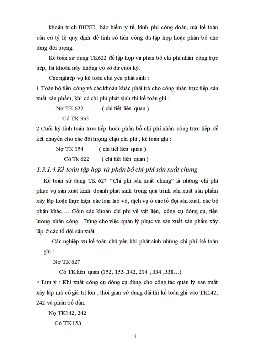 image for page Tổ Chức công tác kế toán chi phí sản xuất và tính giá thành sản phẩm xây lắp ở Xí Nghiệp Sông Đà 11 3 Công Ty Cổ Phần Sông Đà 11 1