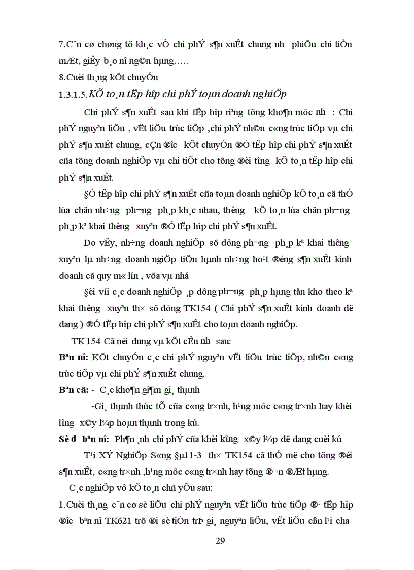 image for page Tổ Chức công tác kế toán chi phí sản xuất và tính giá thành sản phẩm xây lắp ở Xí Nghiệp Sông Đà 11 3 Công Ty Cổ Phần Sông Đà 11 1