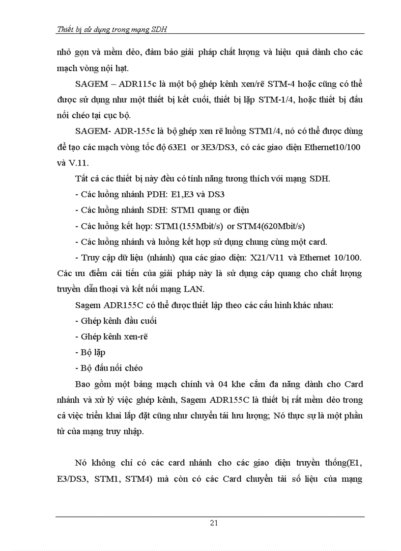 image for page Thiết bị sử dụng trong mạng SDH