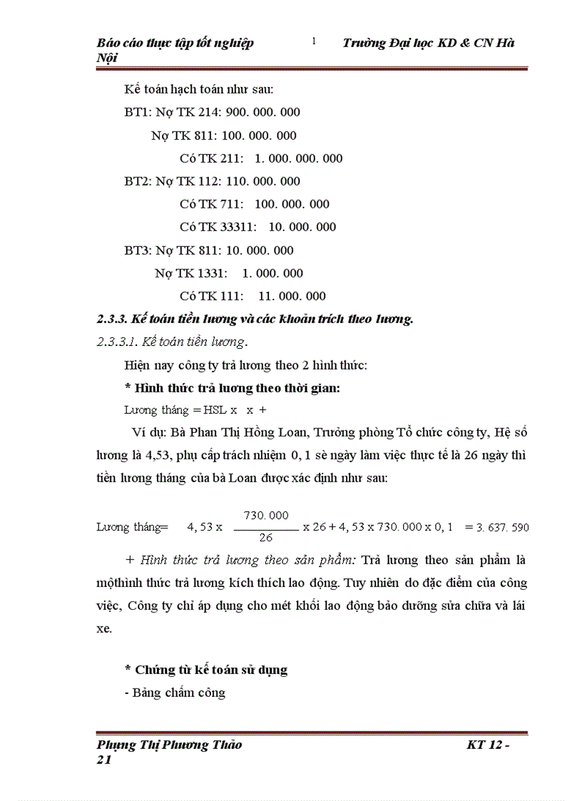 image for page Báo cáo thực tập tốt nghiệp về Công ty cổ phần vận tải ôtô Phú Thọ