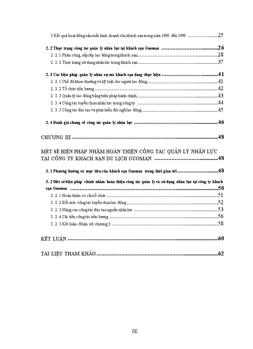 image for page Thực trạng và biện pháp nhằm góp phần hoàn thiện công tác quản lý nhân lực cho khách sạn Guoman 1