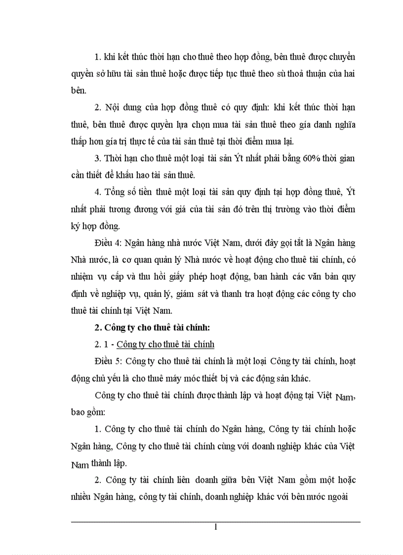 image for page Chế độ tài chính về tổ chức và hoạt động của Công ty cho thuê tài chính ở Việt Nam