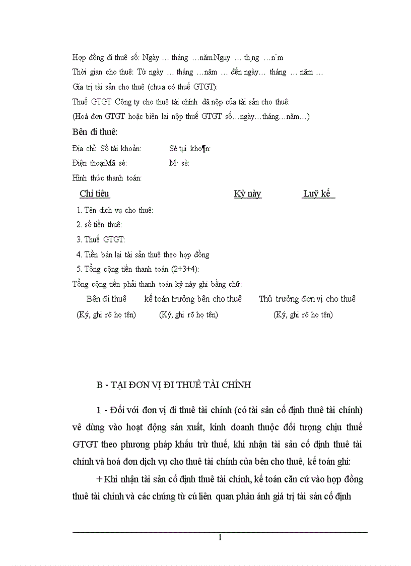 image for page Chế độ tài chính về tổ chức và hoạt động của Công ty cho thuê tài chính ở Việt Nam