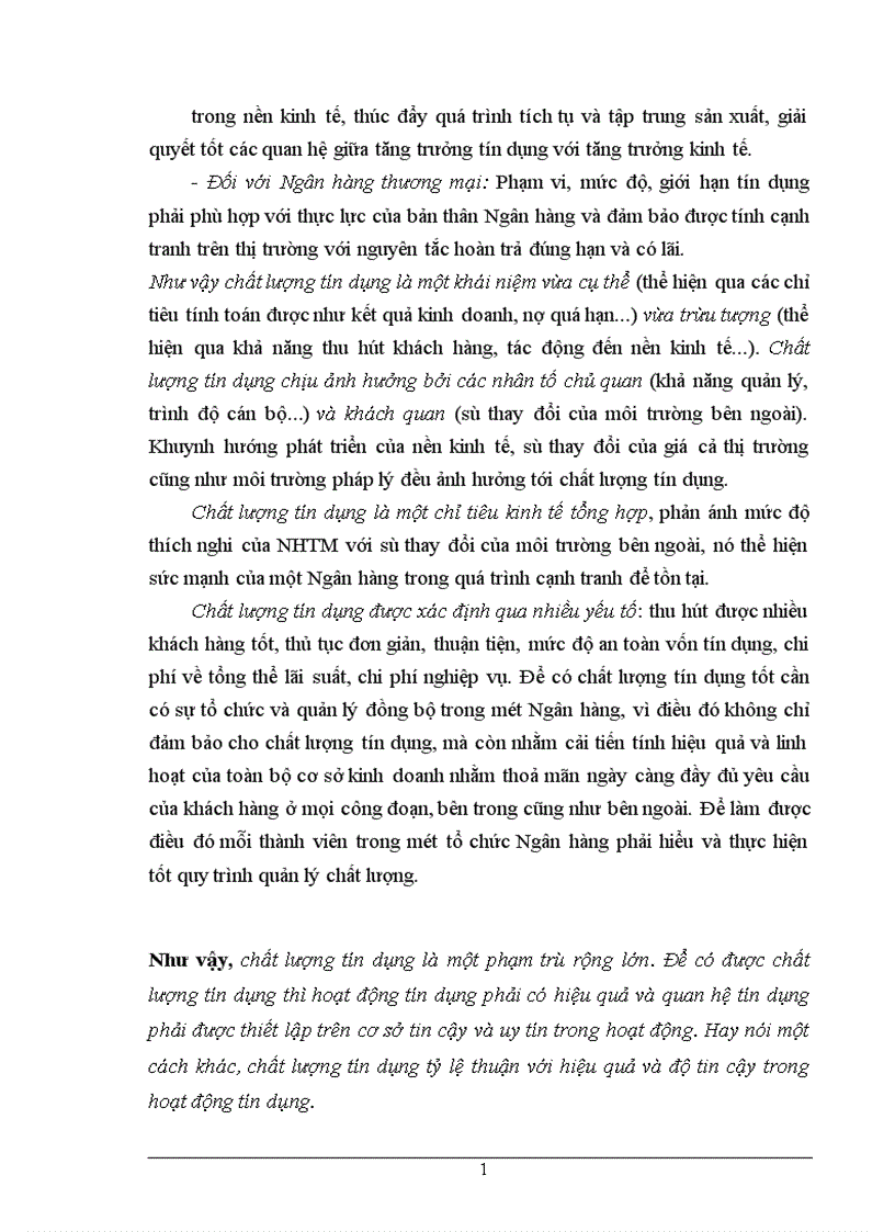 image for page Chất lượng tín dụng ngân hàng hiện trạng và giải pháp nâng cao chất lượng tín dụng tại NHTMCP Eximbank Hà Nội 1