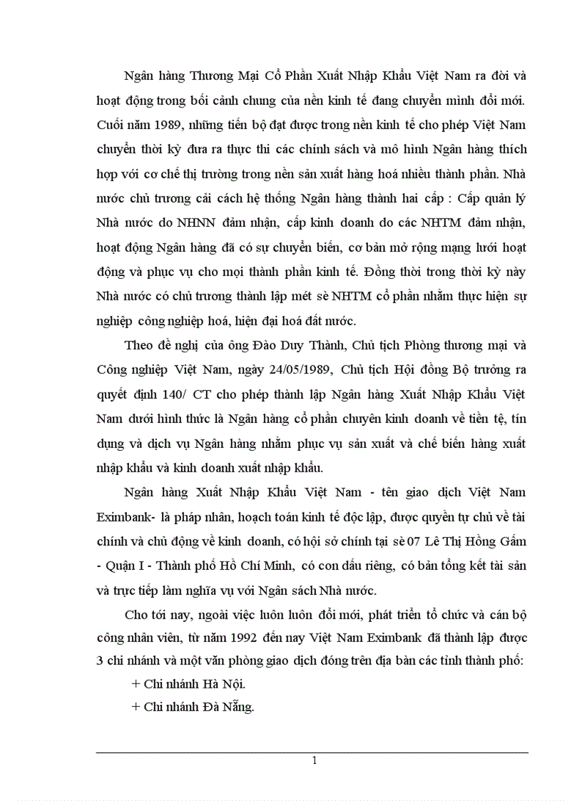 image for page Chất lượng tín dụng ngân hàng hiện trạng và giải pháp nâng cao chất lượng tín dụng tại NHTMCP Eximbank Hà Nội 1