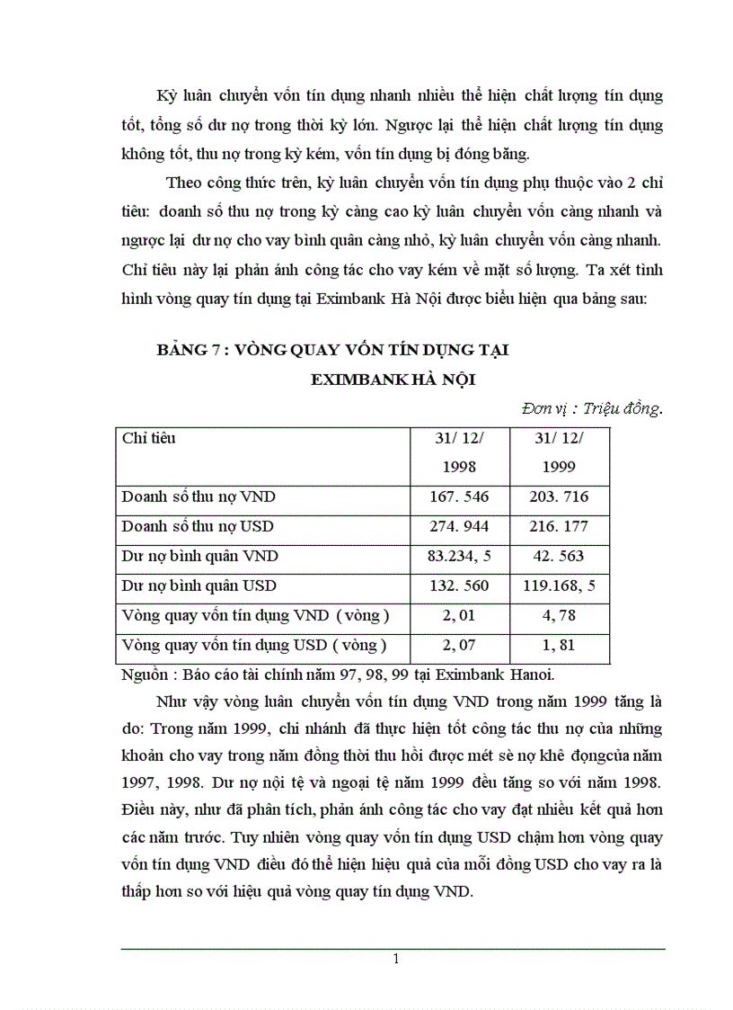 image for page Chất lượng tín dụng ngân hàng hiện trạng và giải pháp nâng cao chất lượng tín dụng tại NHTMCP Eximbank Hà Nội 1