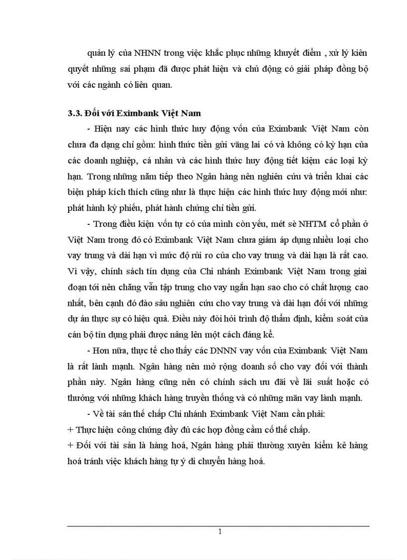 image for page Chất lượng tín dụng ngân hàng hiện trạng và giải pháp nâng cao chất lượng tín dụng tại NHTMCP Eximbank Hà Nội 1