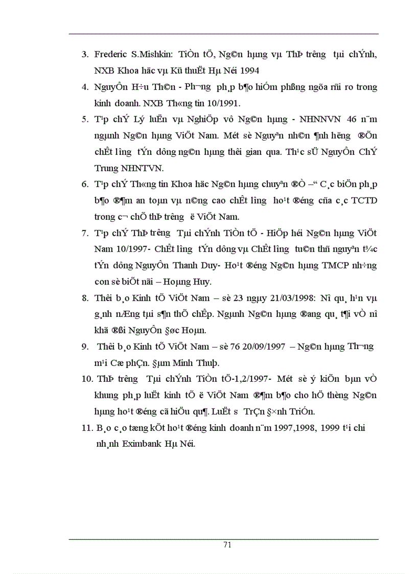 image for page Chất lượng tín dụng ngân hàng hiện trạng và giải pháp nâng cao chất lượng tín dụng tại NHTMCP Eximbank Hà Nội 1