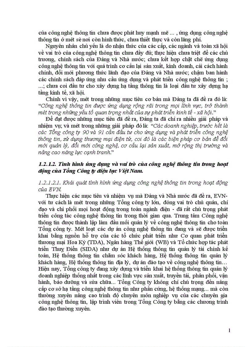 image for page Thực trạng quy trình Chuẩn bị thực hiện và quản lý dự án tại Trung tâm Công nghệ thông tin Tổng Công ty điện lực Việt Nam