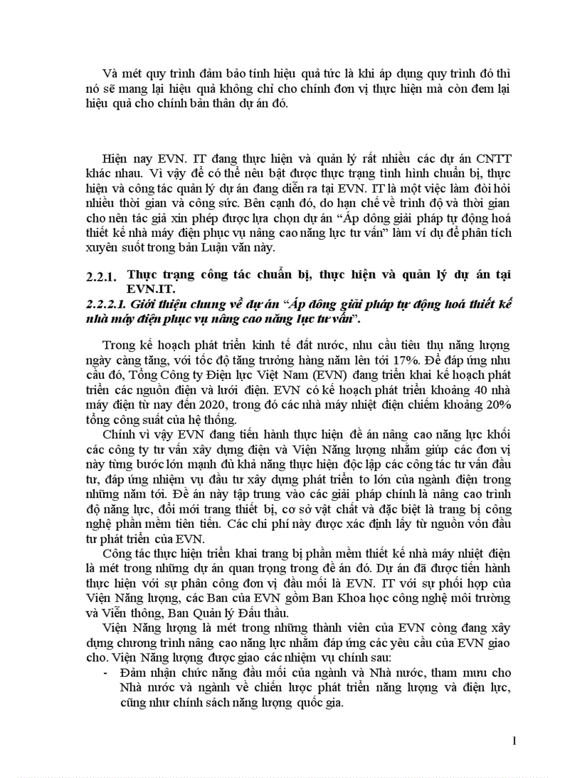 image for page Thực trạng quy trình Chuẩn bị thực hiện và quản lý dự án tại Trung tâm Công nghệ thông tin Tổng Công ty điện lực Việt Nam