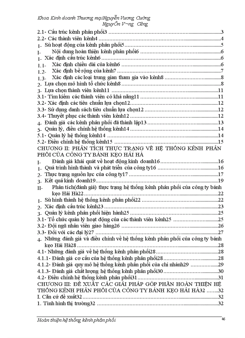 image for page Hoàn thiện hệ thống kênh phân phối của công ty bánh kẹo Hải Hà 1