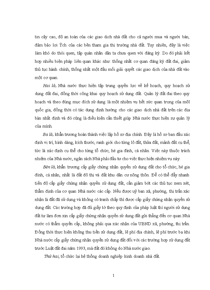 image for page Những phương hướng và giải pháp phát triển thị trường nhà đất ở nước ta