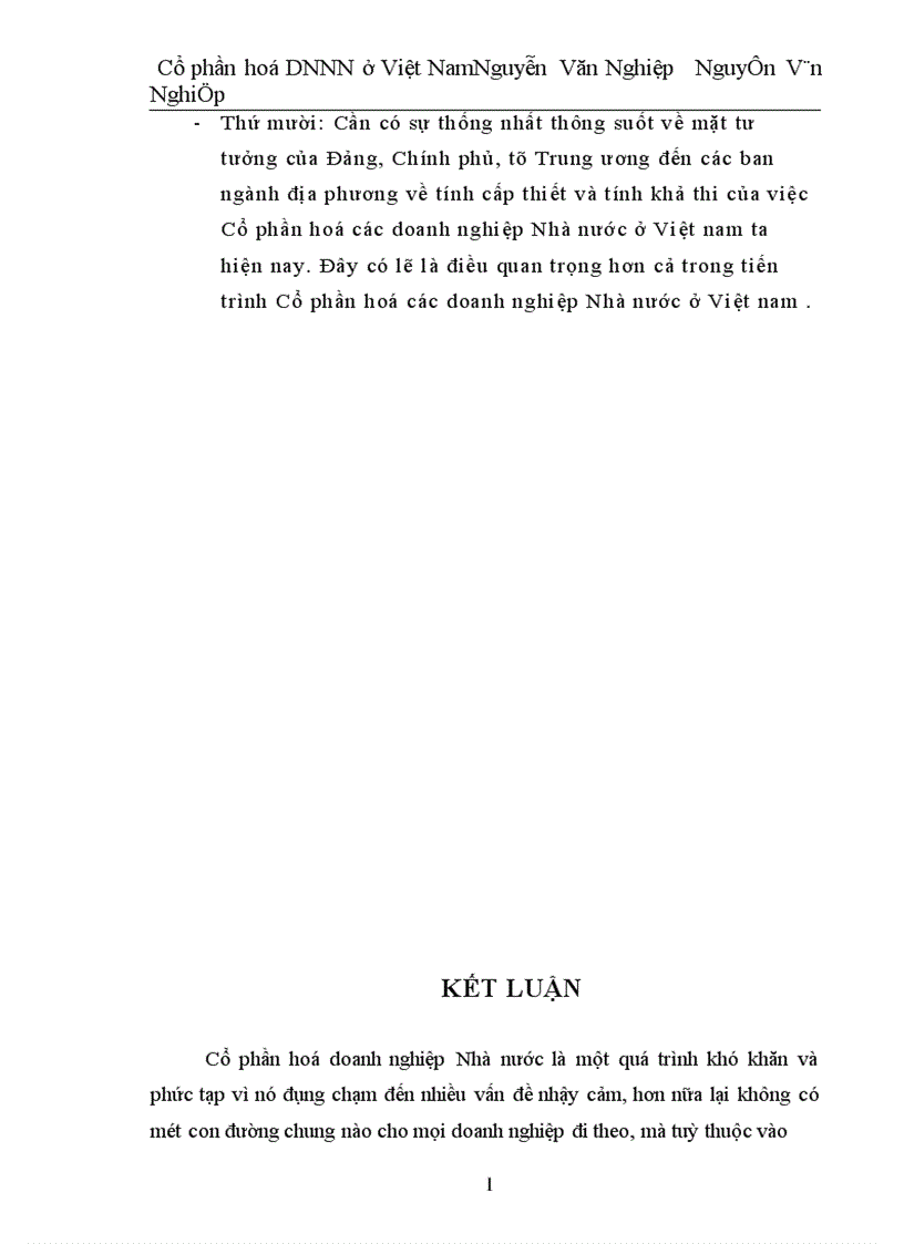 image for page Một số giải pháp nhằm đẩy nhanh tiến trình cổ phần hoá doanh nghiệp Nhà nước