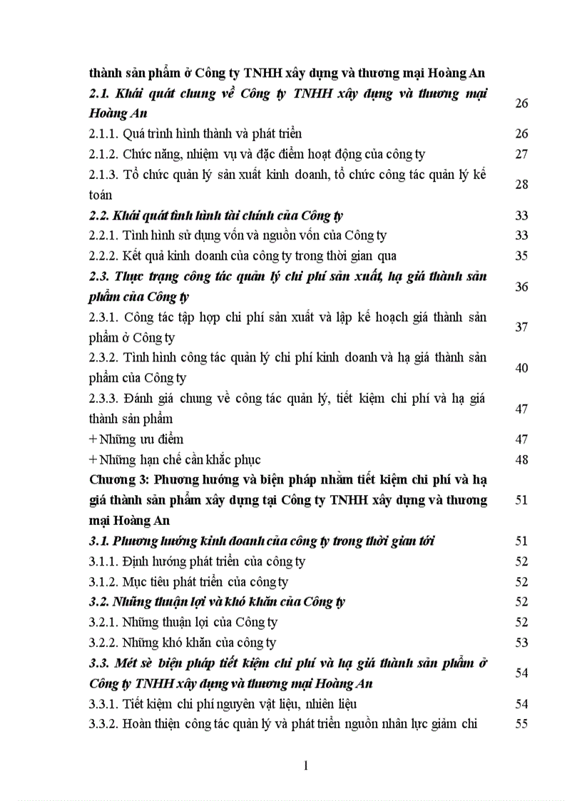image for page Một số biện pháp tiết kiệm chi phí và hạ giá thành sản phẩm xây dựng tại Công ty TNHH Xây Dựng và Thương Mại Hoàng An 1