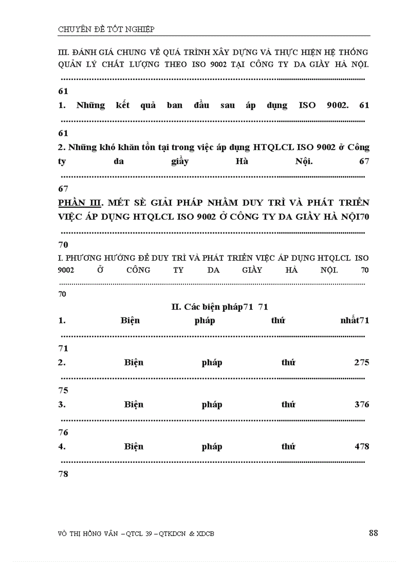 image for page Những biện pháp để duy trì và phát triển việc áp dụng hệ thống quản lý chất lượng theo ISO 9002 ở Công ty da giầy Hà Nội 1