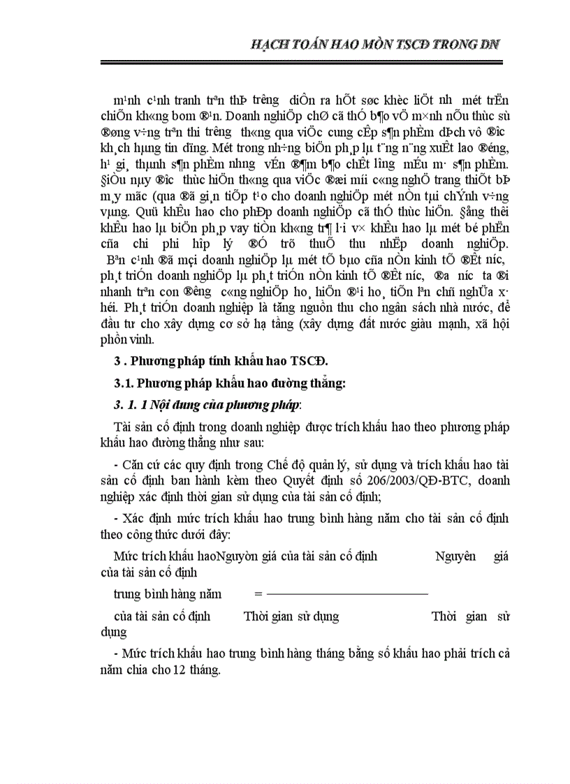 image for page Hạch toán hao mòn TS trong dn