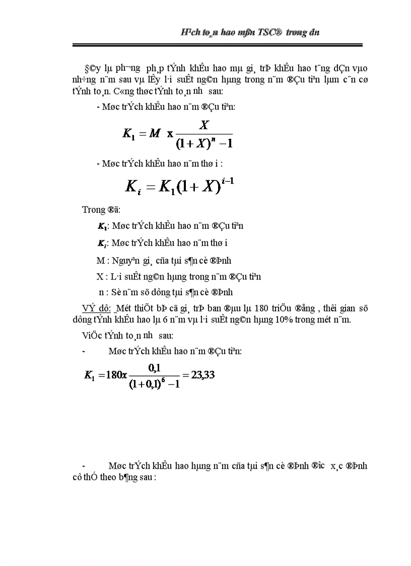 image for page Hạch toán hao mòn TS trong dn