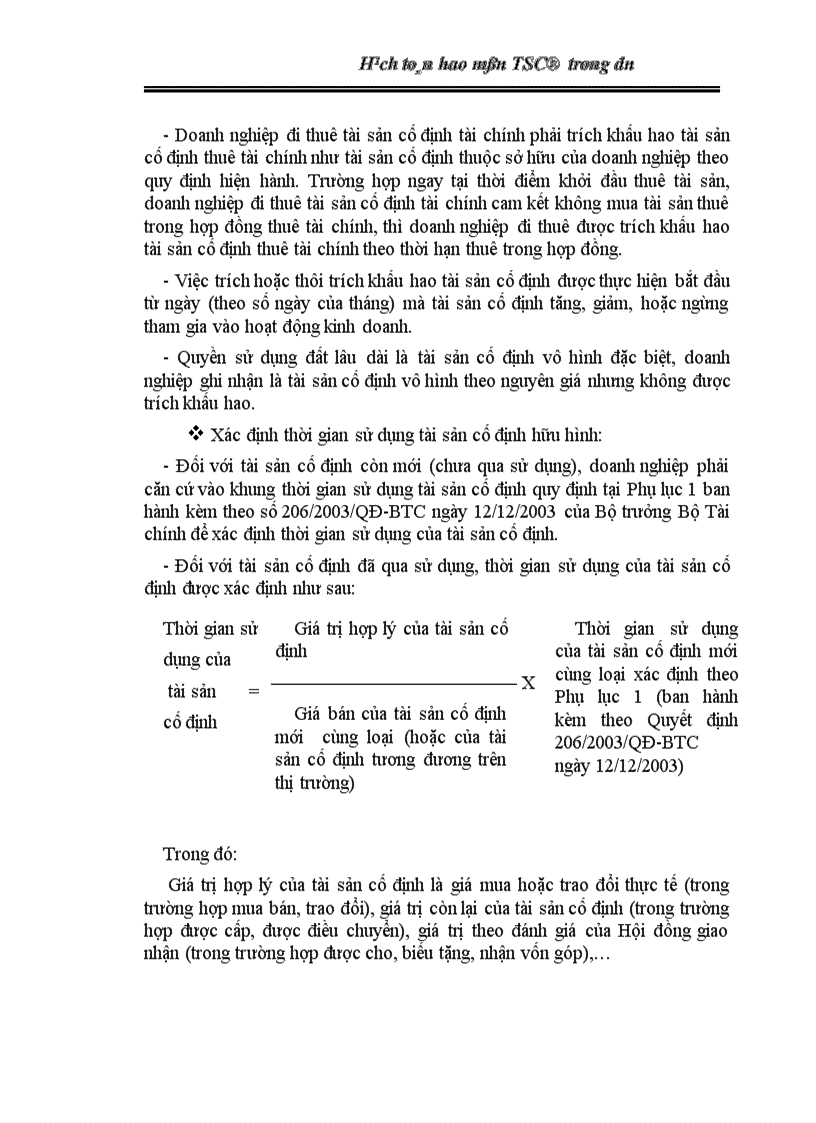 image for page Hạch toán hao mòn TS trong dn