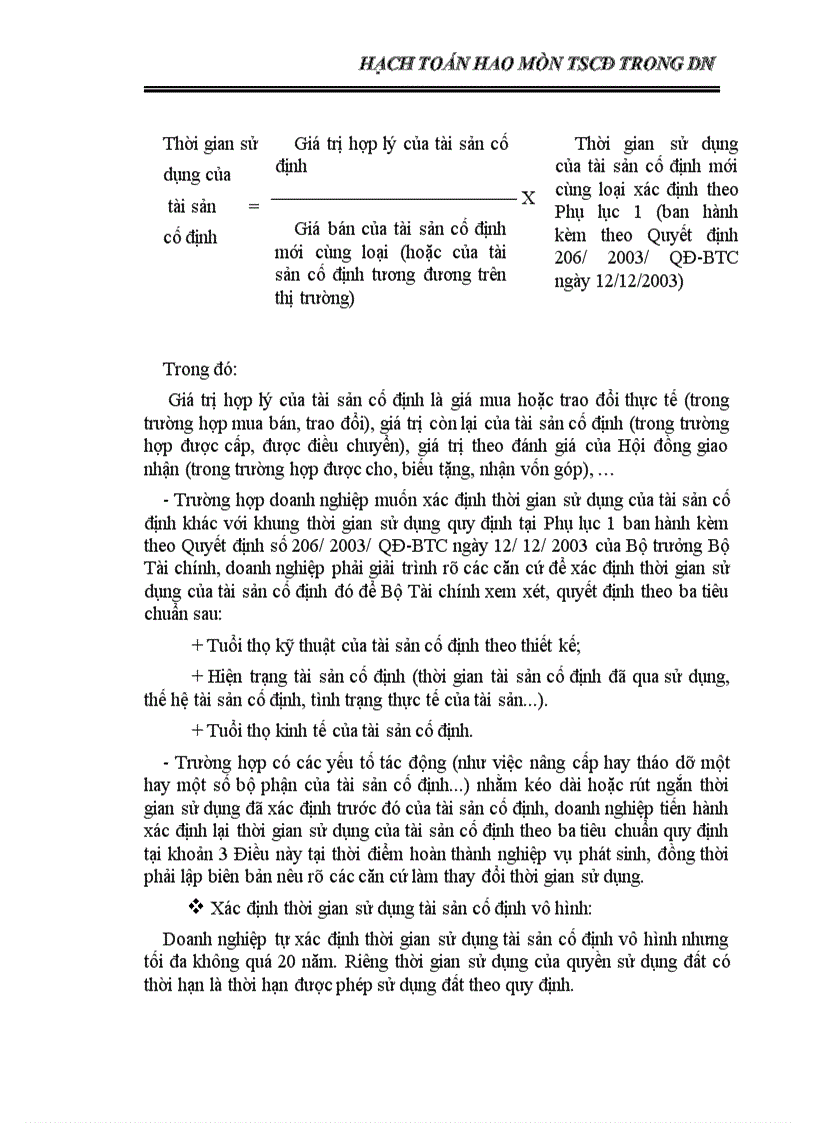 image for page Hạch toán hao mòn TS trong dn
