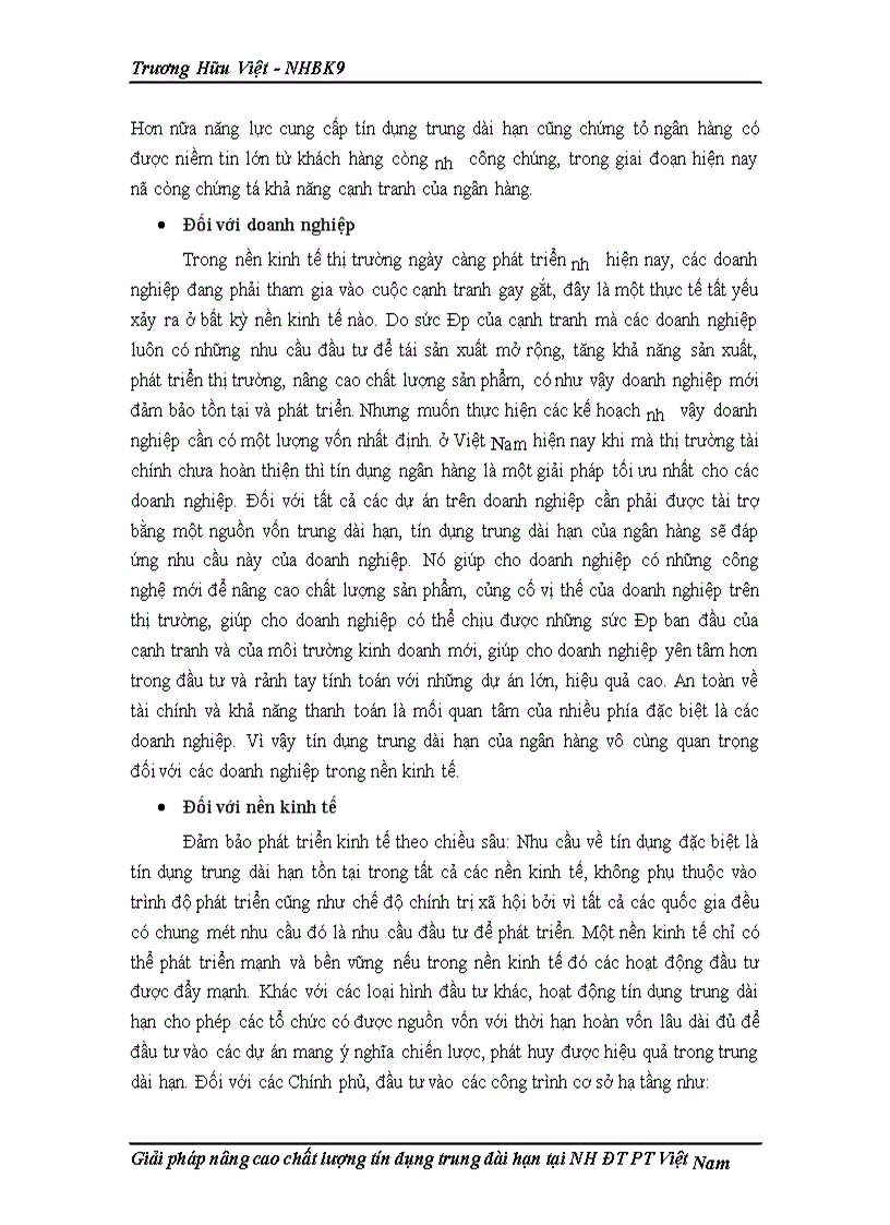 image for page Một số giải pháp nhằm mở rộng và nâng cao chất lượng tín dụng trung dài hạn tại ngân hàng Đầu tư và Phát triển Việt Nam 1