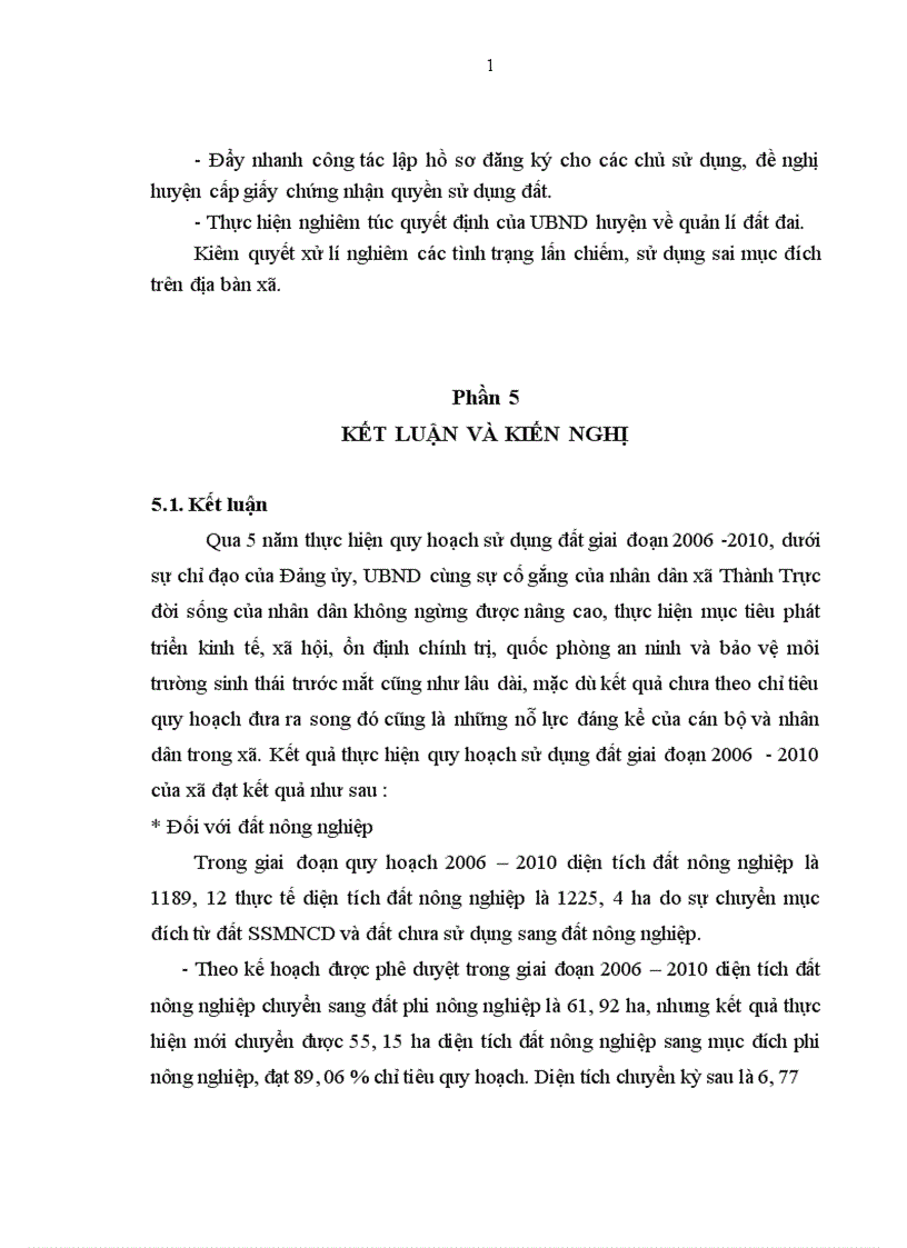 image for page Đánh giá công tác thực hiện quy hoạch sử dụng đất xã Thành Trực huyện Thạch Thành tỉnh Thanh Hoá giai đoạn 2006 2010