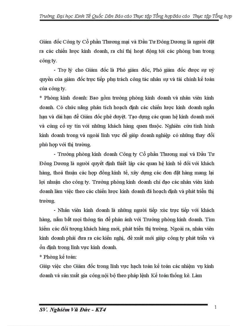 image for page Báo cáo thực tập tổng hợp tại Công ty Cổ phần Thương Mại Và Đầu Tư Đông Dương