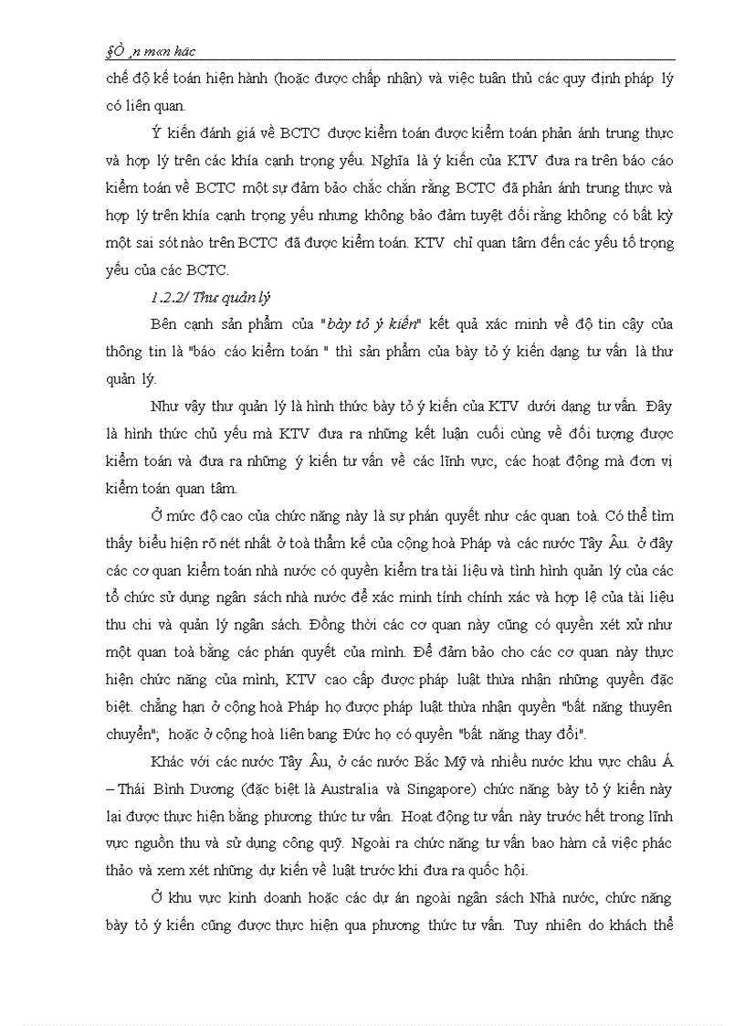 image for page Mối quan hệ giữa chức năng kiển toán với trách nhiệm của kiển toán viên về chất lượng kiểm toán báo cáo tài chính 1