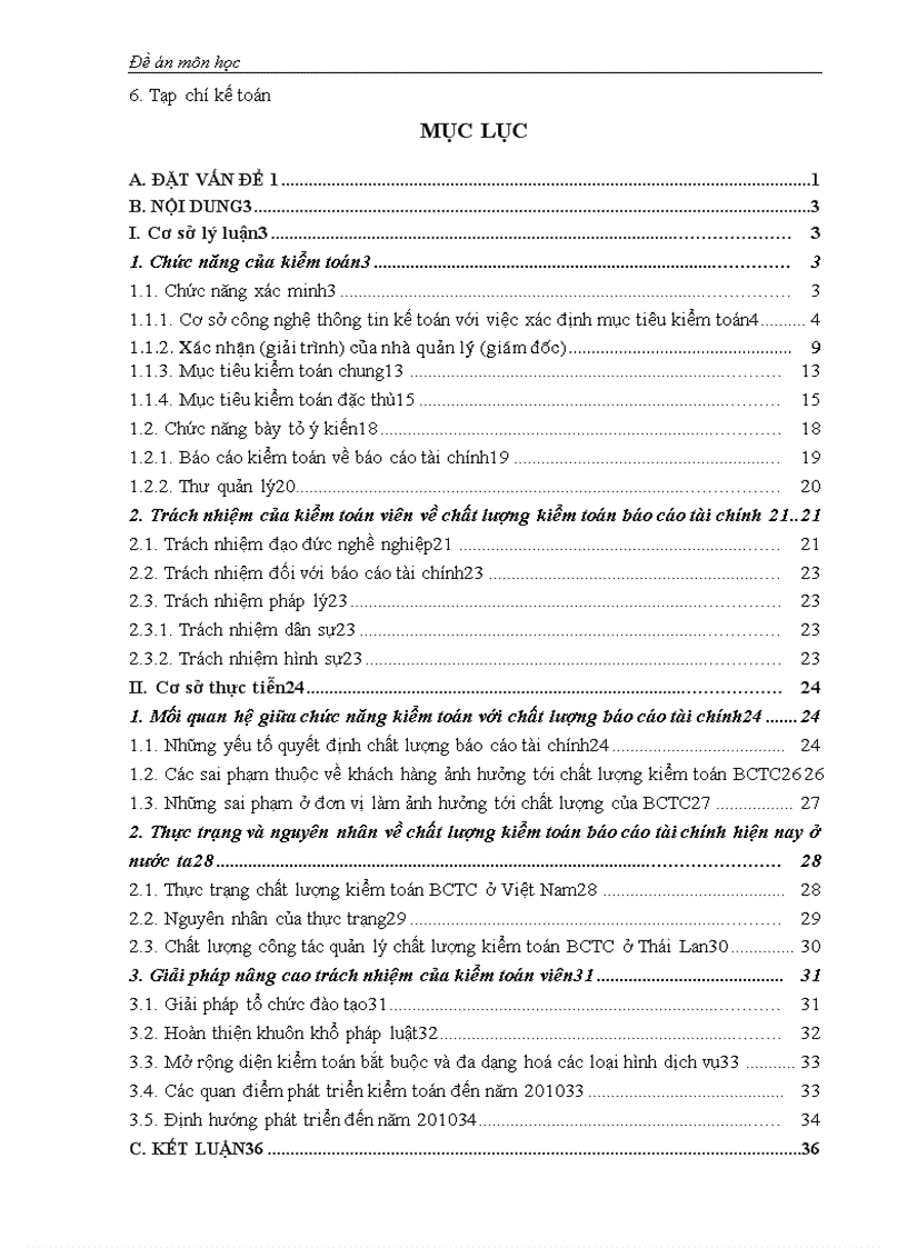 image for page Mối quan hệ giữa chức năng kiển toán với trách nhiệm của kiển toán viên về chất lượng kiểm toán báo cáo tài chính 1