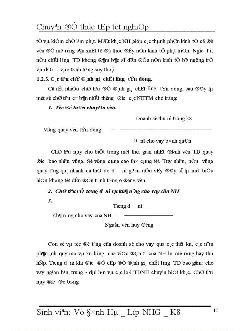 image for page Giải pháp nâng cao chất lượng tín dụng đối với Doanh nghiệp vừa và nhỏ tại Ngân hàng đầu tư và phát triển Việt Nam BIDV Chi nhánh Hà Tõy 1