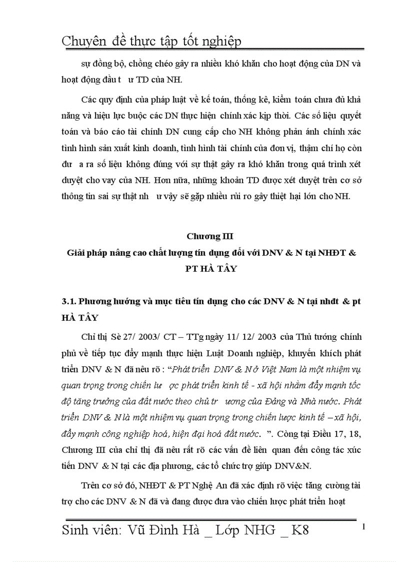 image for page Giải pháp nâng cao chất lượng tín dụng đối với Doanh nghiệp vừa và nhỏ tại Ngân hàng đầu tư và phát triển Việt Nam BIDV Chi nhánh Hà Tõy 1