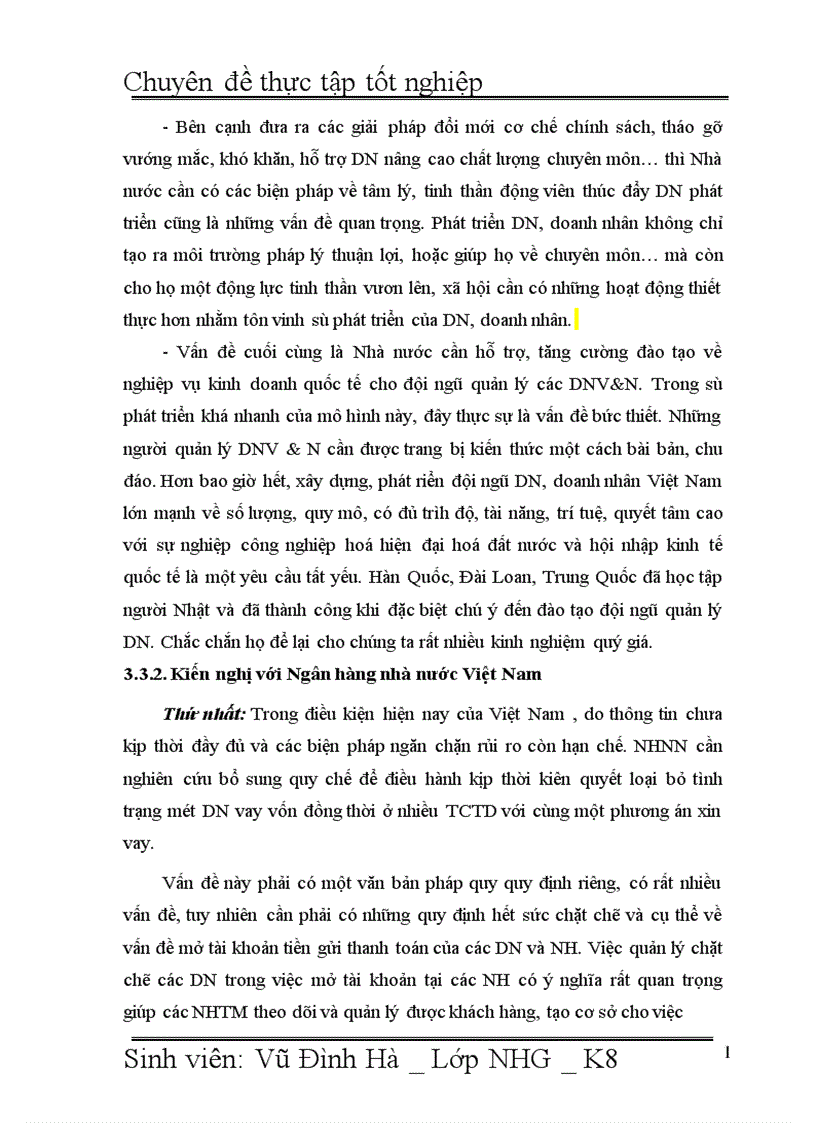 image for page Giải pháp nâng cao chất lượng tín dụng đối với Doanh nghiệp vừa và nhỏ tại Ngân hàng đầu tư và phát triển Việt Nam BIDV Chi nhánh Hà Tõy 1