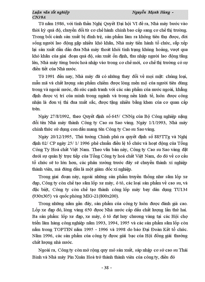 image for page Hoàn thiện các chính sách hỗ trợ tiêu thụ sản phẩm của Công ty Cao su Sao vàng 1