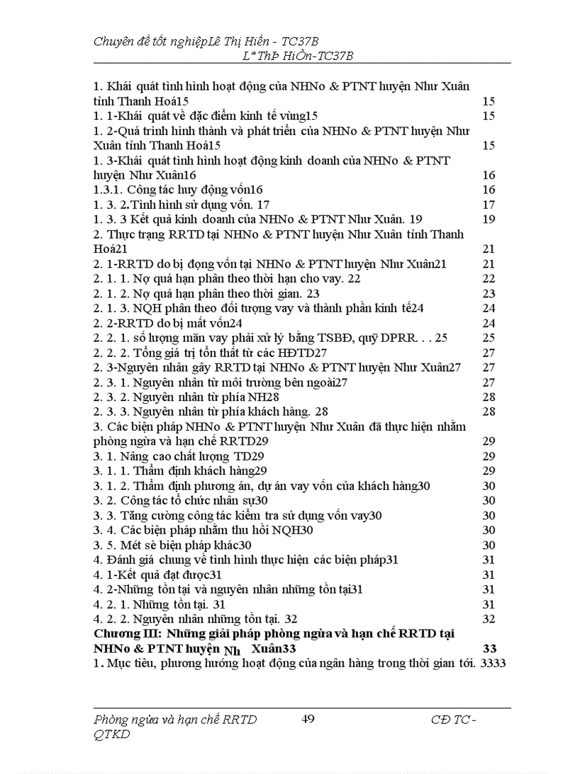 image for page Giải pháp phòng ngừa và hạn chế rủi ro tín dụng tại NHNo PTNT Huyện Như Xuân Tỉnh Thanh Hoá