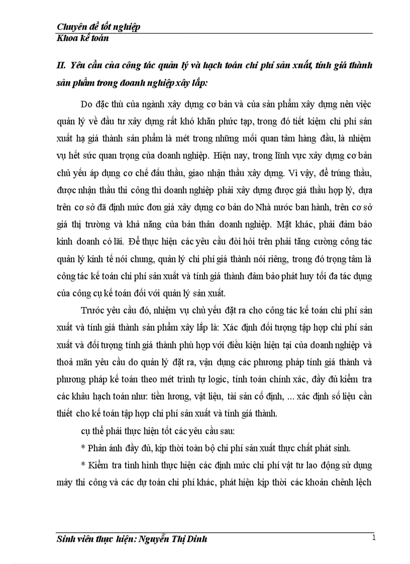 image for page Hạch toán chi phí sản xuất và tính giá thành sản phẩm tại Công ty TNHH xây dựng Khánh Sơn 1