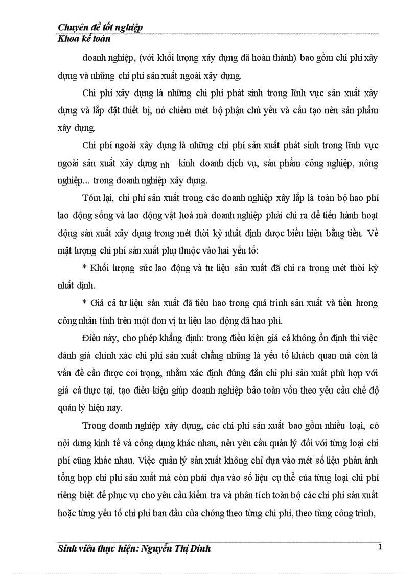 image for page Hạch toán chi phí sản xuất và tính giá thành sản phẩm tại Công ty TNHH xây dựng Khánh Sơn 1