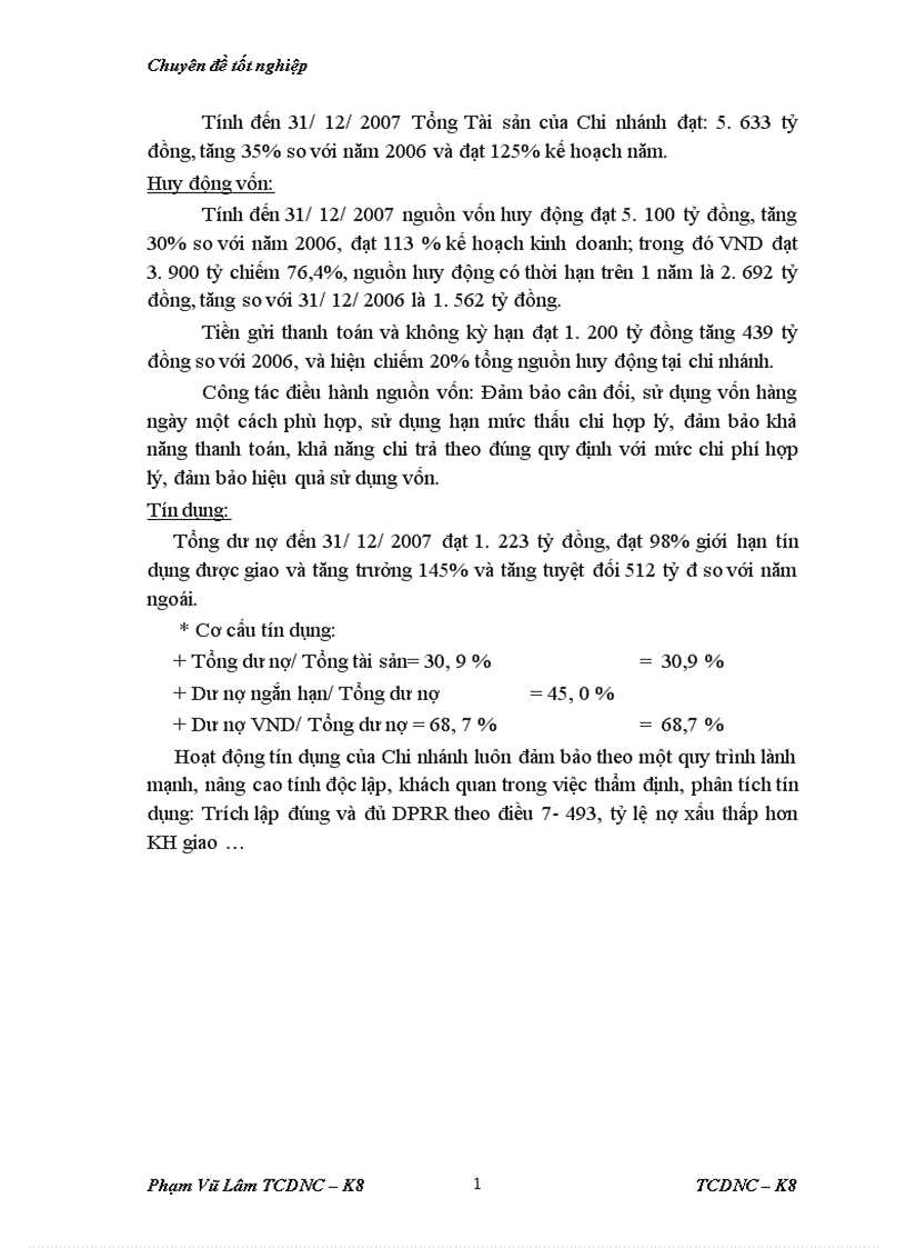 image for page Giải pháp nâng cao hiệu quả sử dụng vốn tại Ngân hàng Đầu tư và phát triển BIDV chi nhánh Quang Trung 1