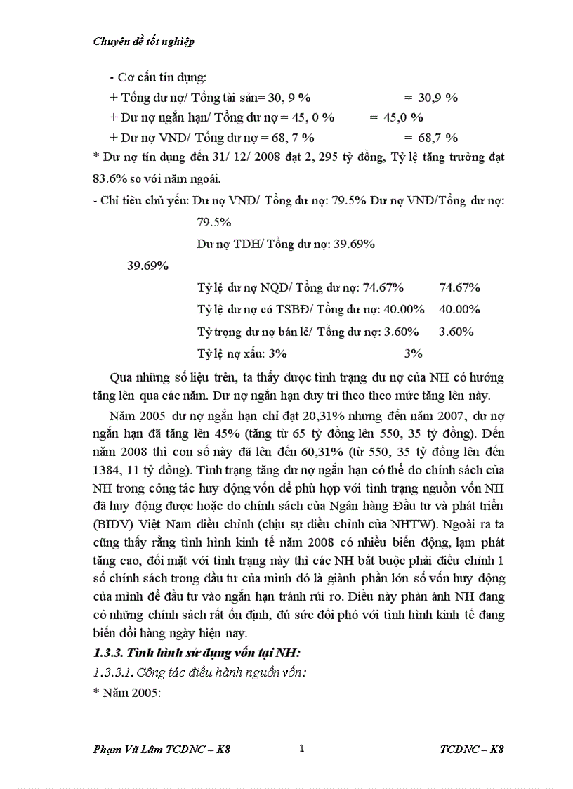 image for page Giải pháp nâng cao hiệu quả sử dụng vốn tại Ngân hàng Đầu tư và phát triển BIDV chi nhánh Quang Trung 1