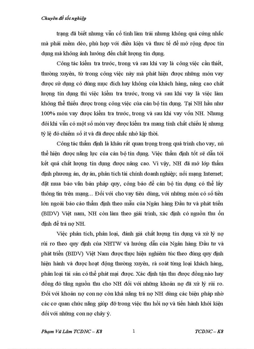 image for page Giải pháp nâng cao hiệu quả sử dụng vốn tại Ngân hàng Đầu tư và phát triển BIDV chi nhánh Quang Trung 1